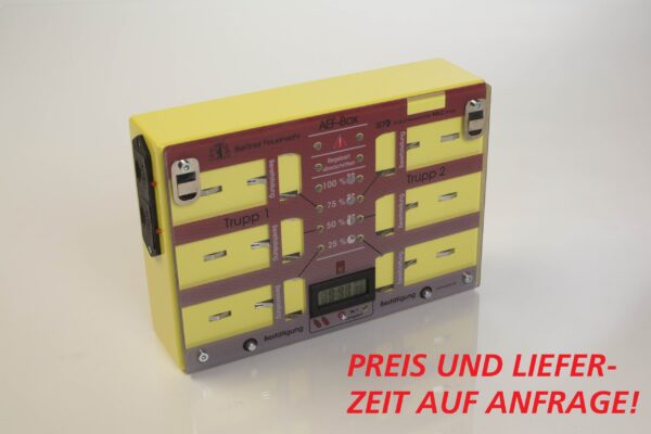 EUROBOX Berlin (mit Uhr) Sonderanfertigung Registriervorrichtung zur zeitl. Überw. V. Atemschutzgeräteträgern Vers Berlin      EUROBOX Berlin Recording device for time monitoring of operatives wearing respiratory devices - Image 3